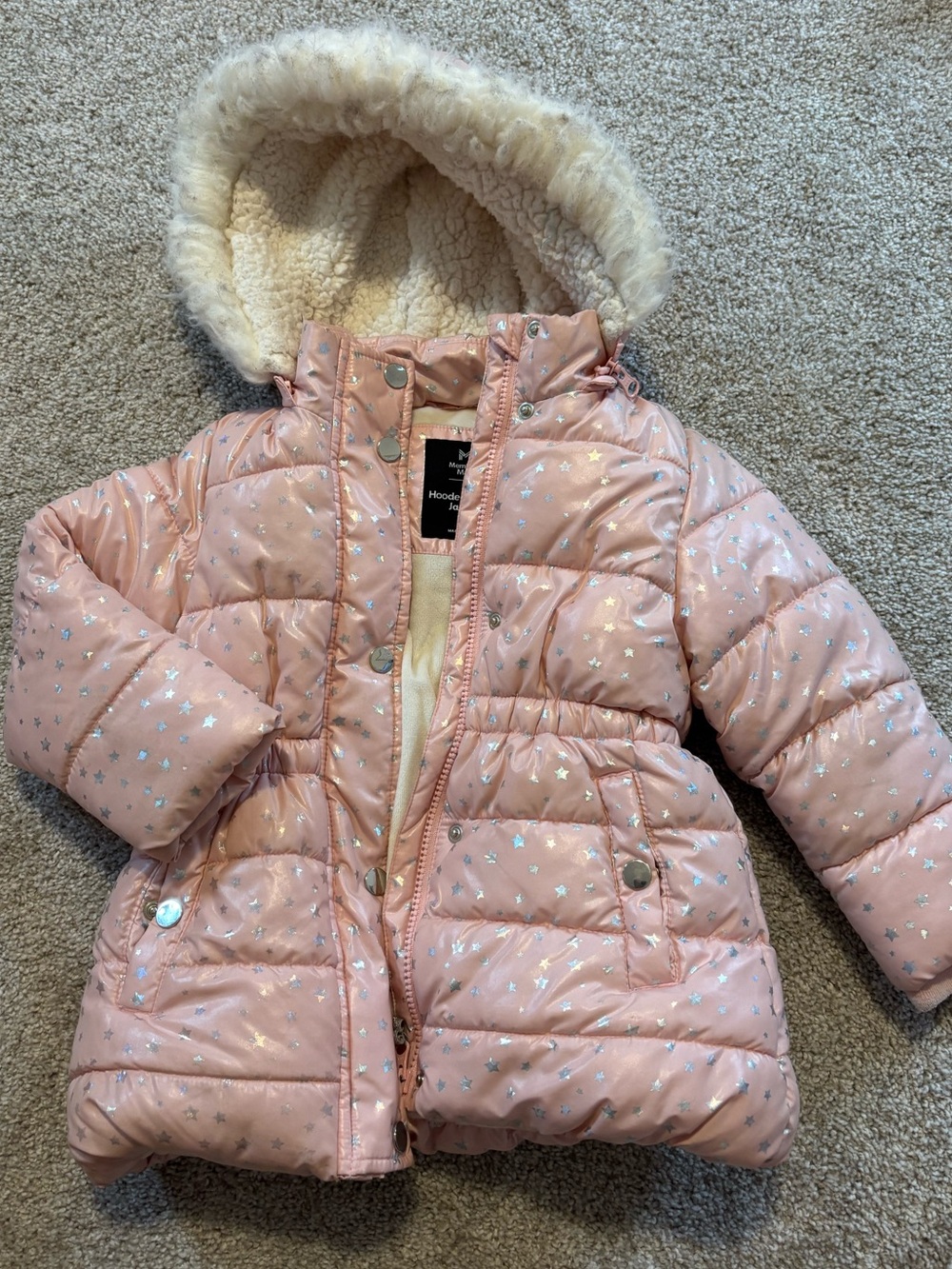 Girls 3T Hooded Puffer Coat
